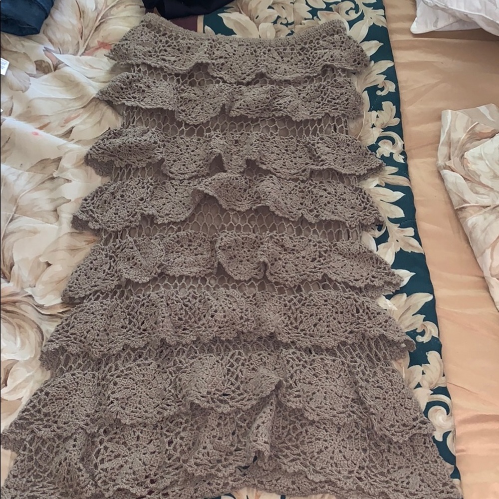 Crocheted layered dress or skirt